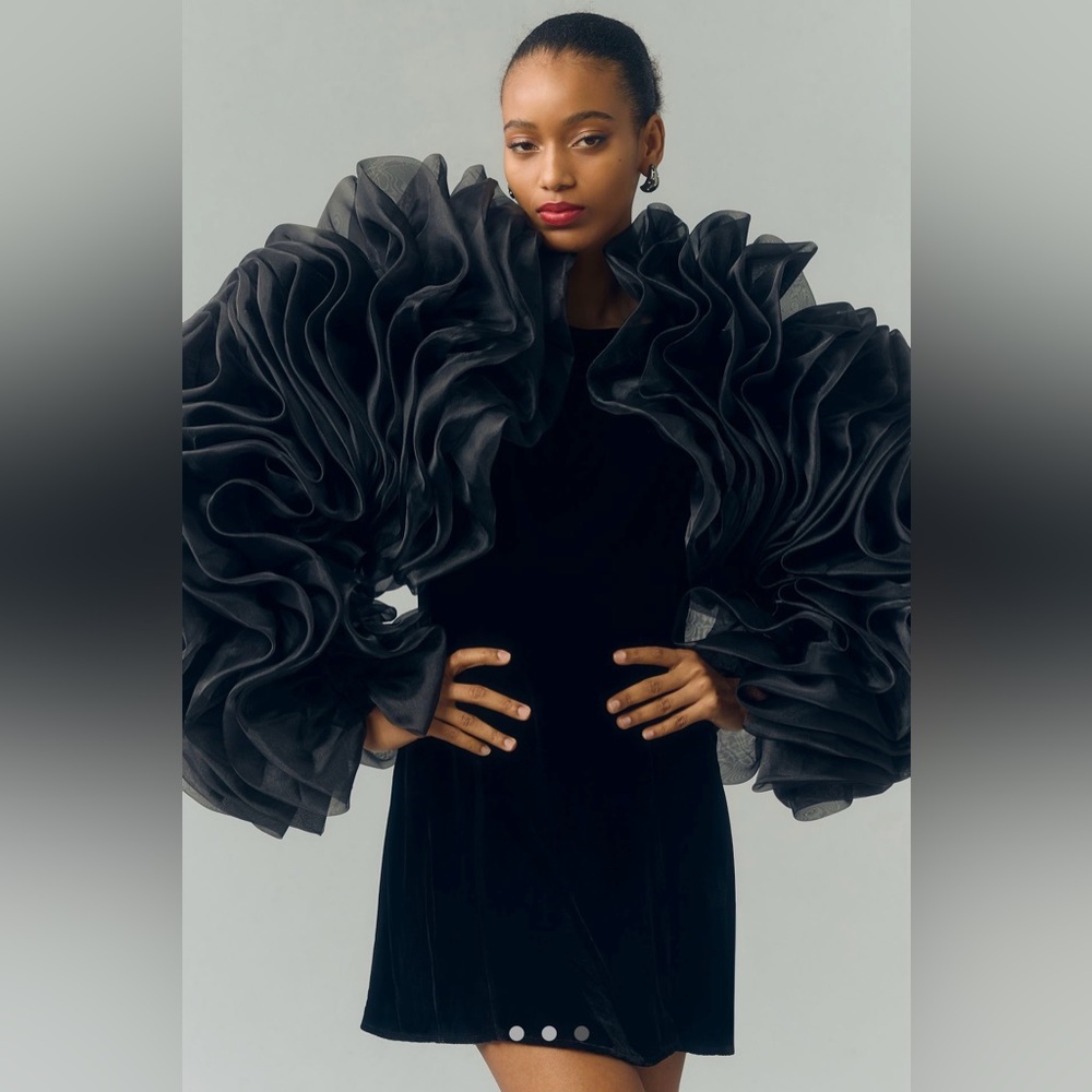 Ruffle Drama Sleeve Shrug by Anthropologie